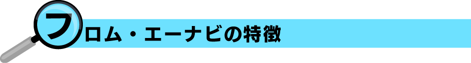 フロムエーナビの特徴
